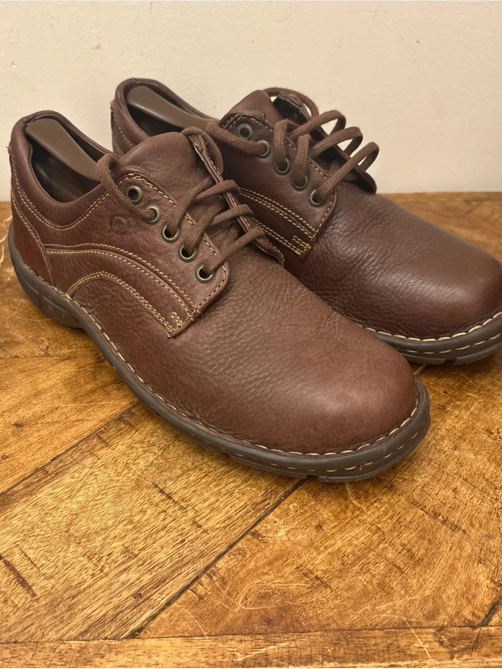 Born Shoes Mens Size 9.5 Brown Leather Oxford Comfort Walking Casual M6650